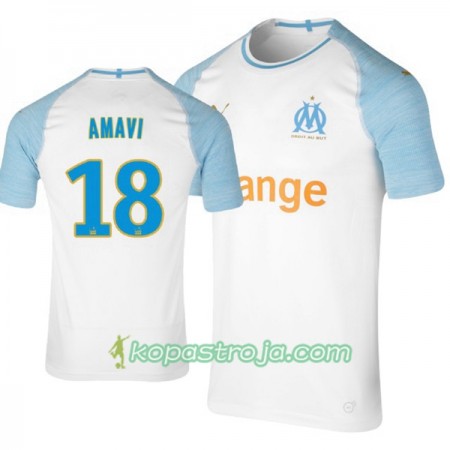 Billiga Fotbollströjor Olympique de Marseille Amavi 18 Hemma tröja 2018/19 Kortärmad